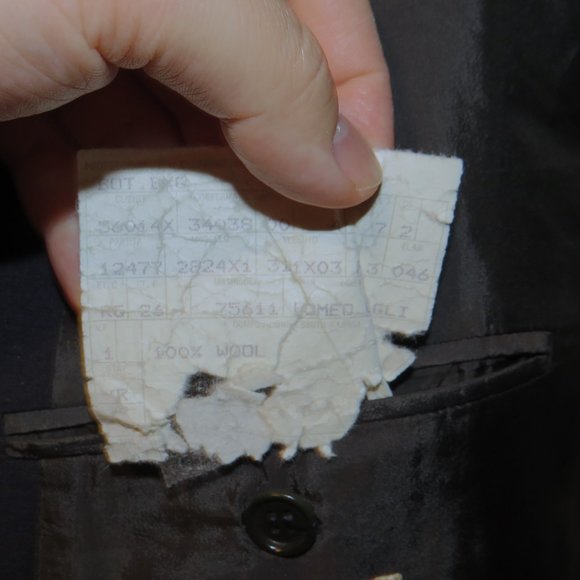 Romeo Gigli Vintage Solid Blue Peak Lapel Double Breasted Suit Jacket 40R - Picture 10 of 11